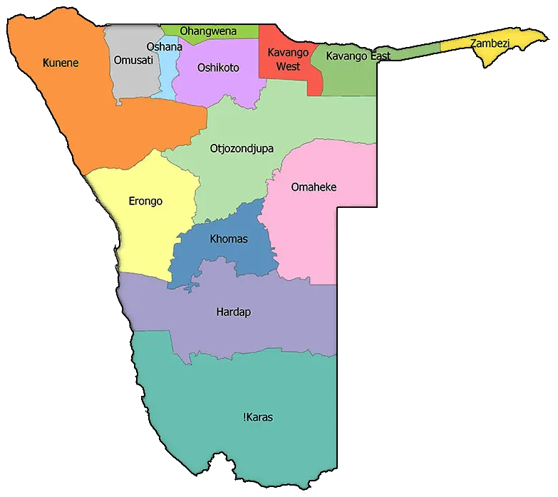 Regions of Namibia